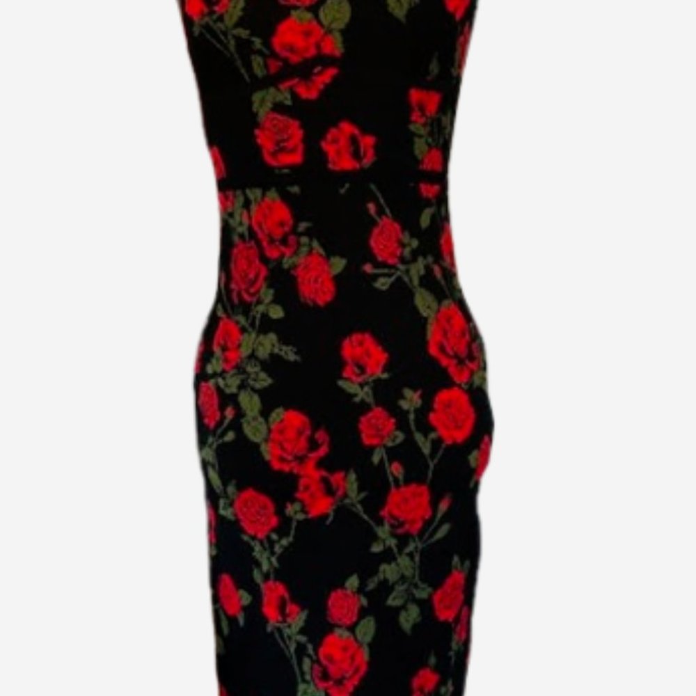 BCBGMAXAZRIA La Rosa Body-Con Dress - Picture 6 of 9